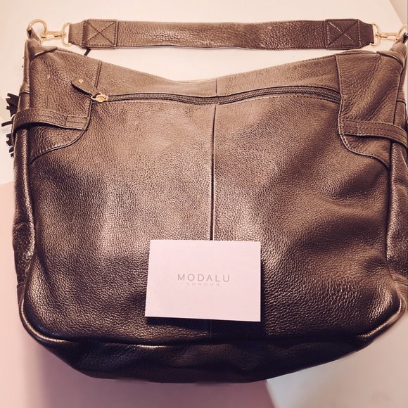 Modalu - lambskin soft leather purse shoulder bag - Picture 3 of 4